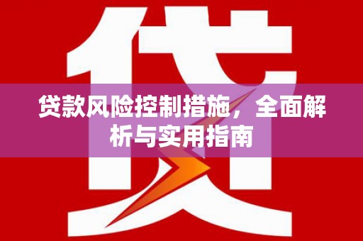 黄石港贷款风险控制措施，全面解析与实用指南