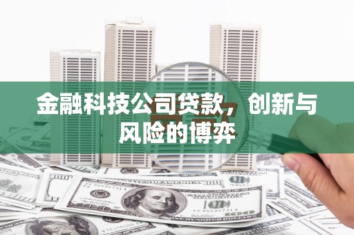 剑河金融科技公司贷款，创新与风险的博弈