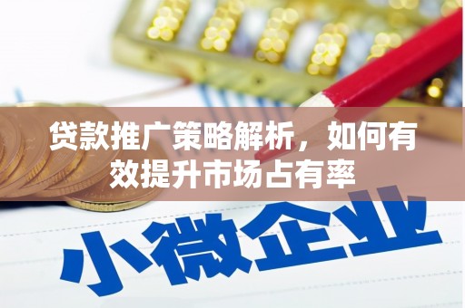 夏邑贷款推广策略解析，如何有效提升市场占有率