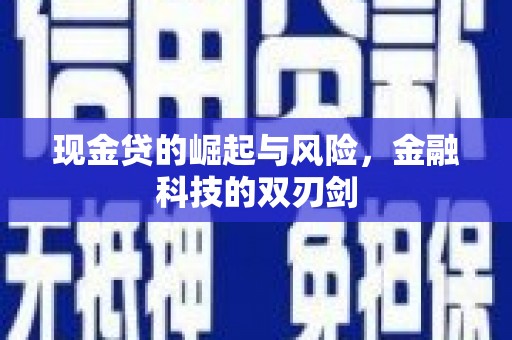 沂南现金贷的崛起与风险，金融科技的双刃剑