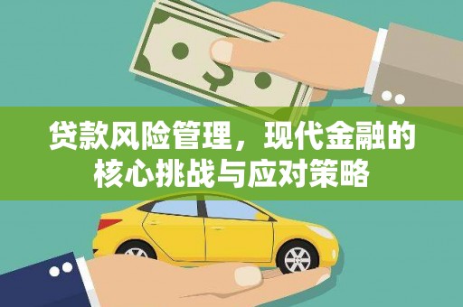 贵德贷款风险管理，现代金融的核心挑战与应对策略