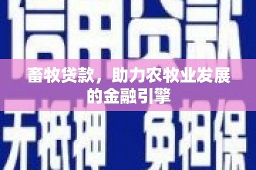 苗栗畜牧贷款，助力农牧业发展的金融引擎