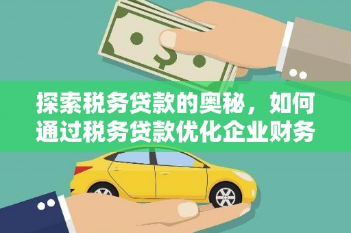 孝南探索税务贷款的奥秘，如何通过税务贷款优化企业财务