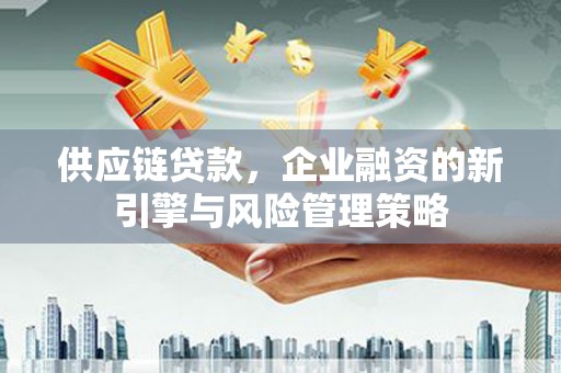 松江供应链贷款，企业融资的新引擎与风险管理策略