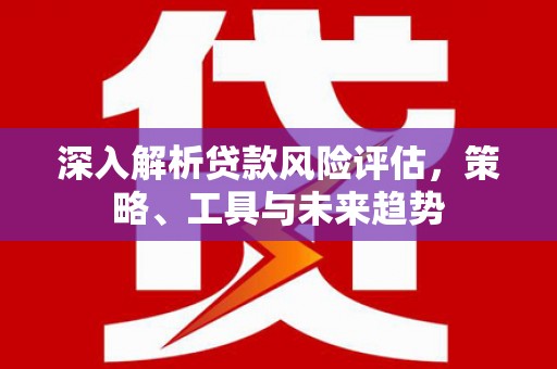 南召深入解析贷款风险评估，策略、工具与未来趋势