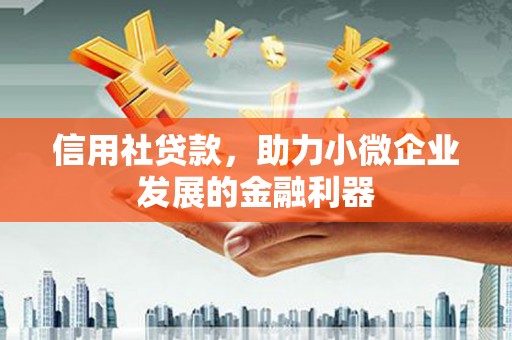 名山信用社贷款，助力小微企业发展的金融利器