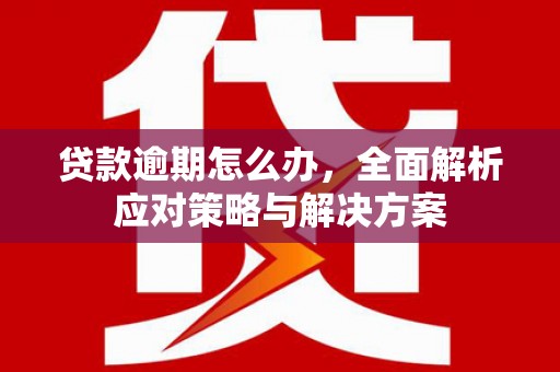 北港贷款逾期怎么办，全面解析应对策略与解决方案